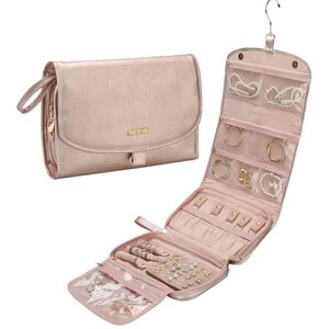 Elegant Pink Jewelry Organizer Bag
